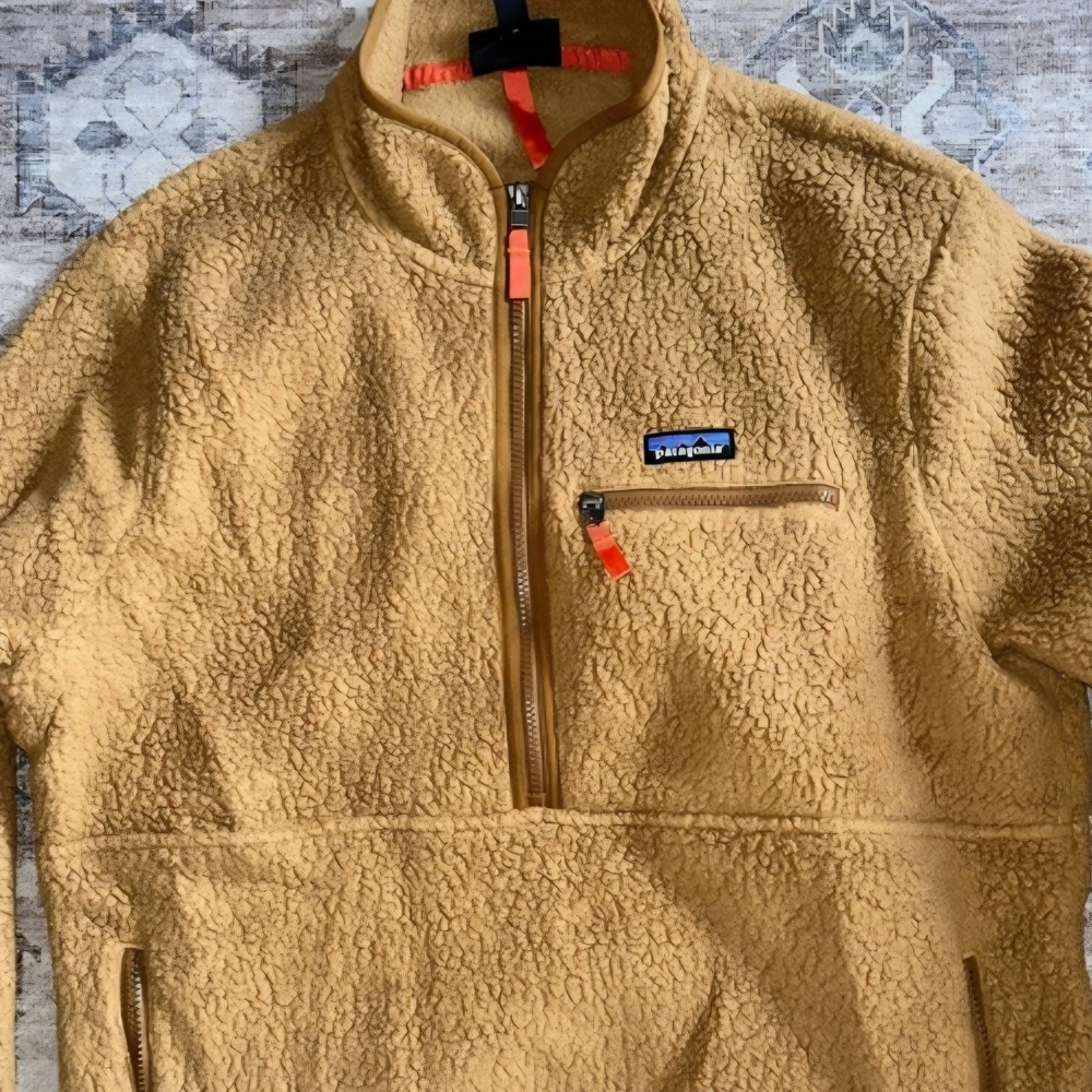 Patagonia Brown Fleece Quarter Zip Pull Over - Picture 4 of 6